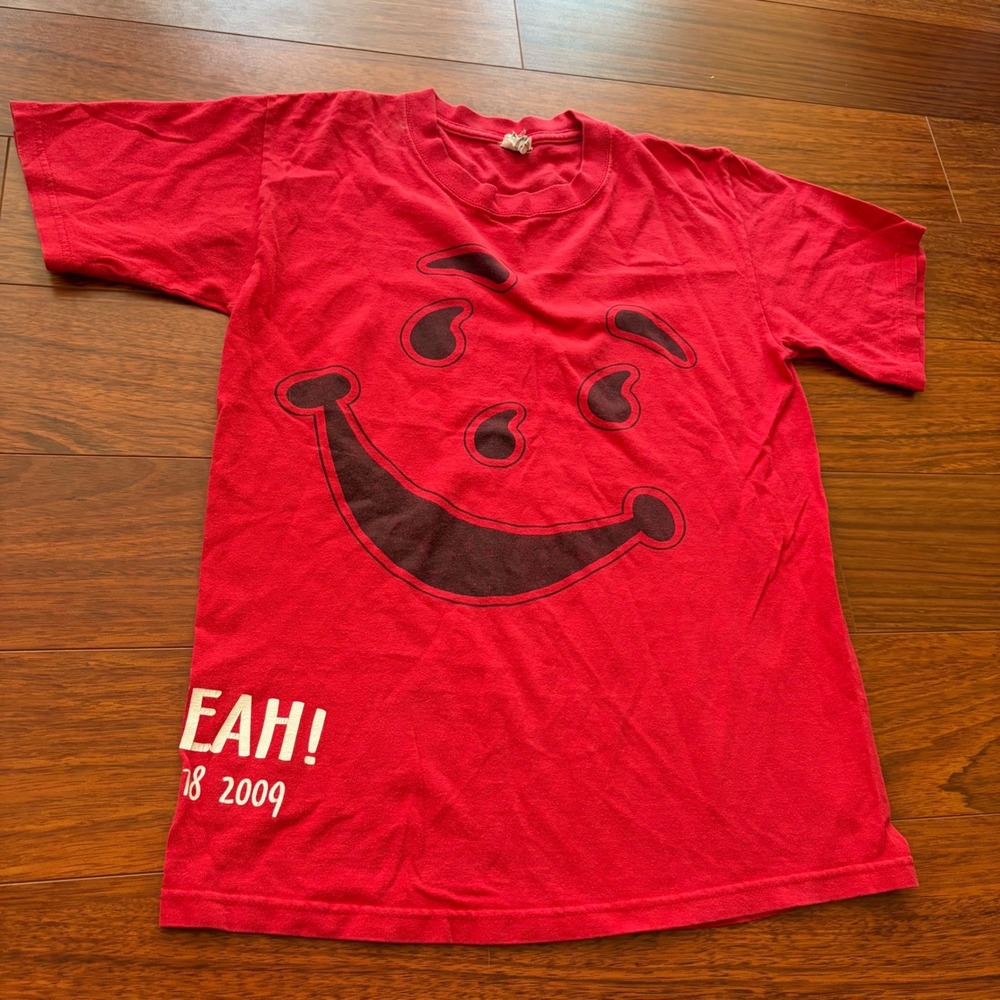 Anvil Vintage 2000s Kool-Aid Parody Christian Jesus Graphic Tee Cotton Small